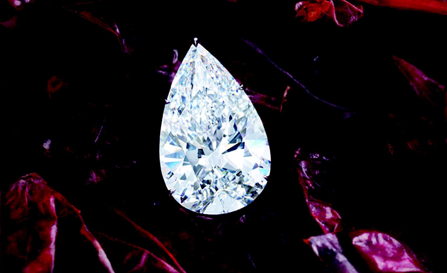 LOT 2853. Diamond pendant. EST 50,000,000 - 60,000,000 HKD. SOLD 52,180,000 HKD