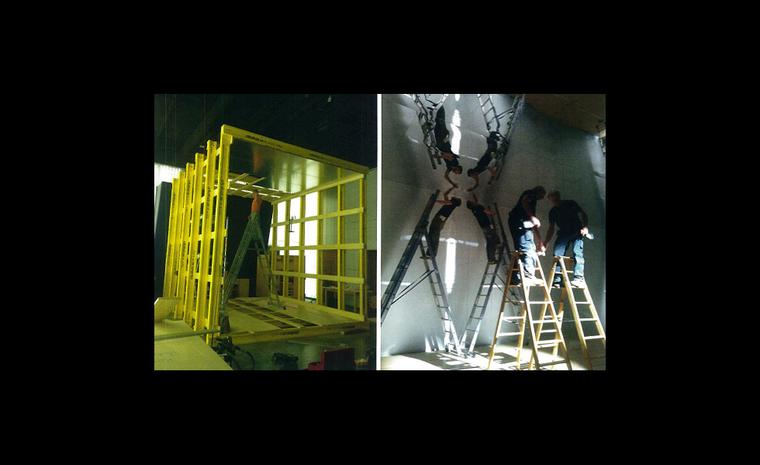 Mind-boggling mechanics at work behind Bulgari's much anticipated installation at SalonQP 2011.