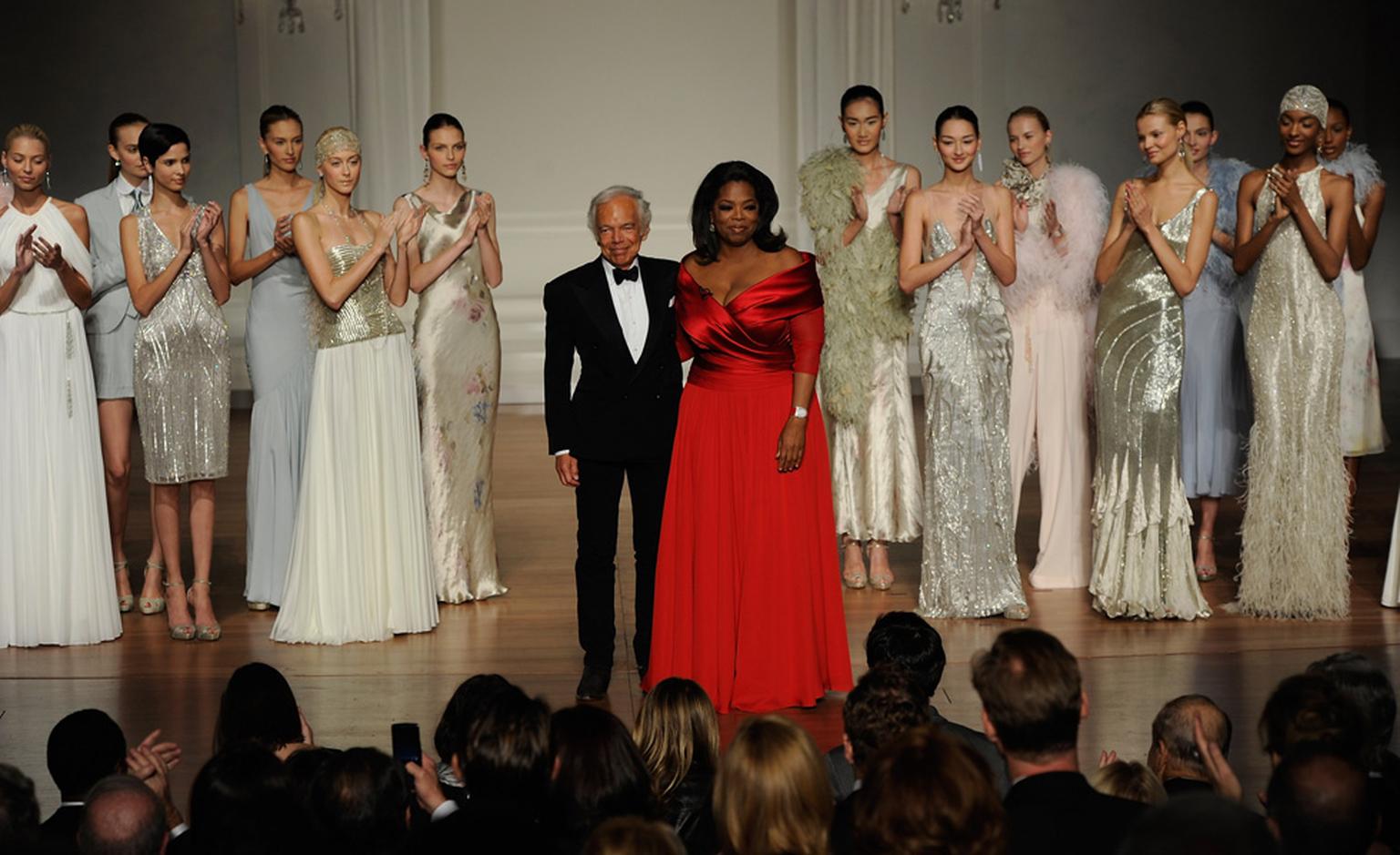 Ralph Lauren and Oprah Winfrey at the Lincoln Centre Fundraiser in New York.
