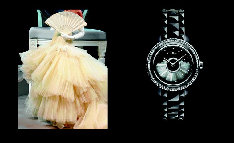 Dior VIII Grand Bal Plisse with mother of pearl and diamonds. POA.