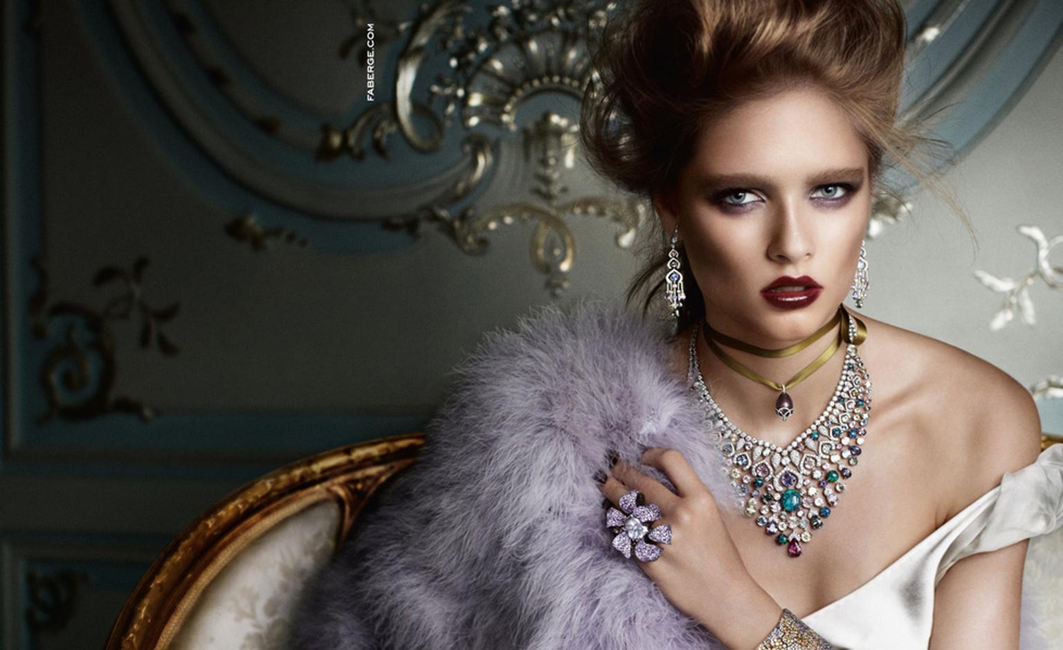 Fabergé's new advertising campaign photographed by Mario Testino.