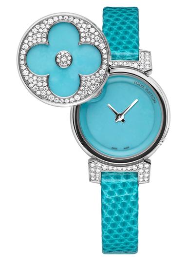 Tambour Bijou Secret Turquoise watch | Louis Vuitton | The Jewellery Editor
