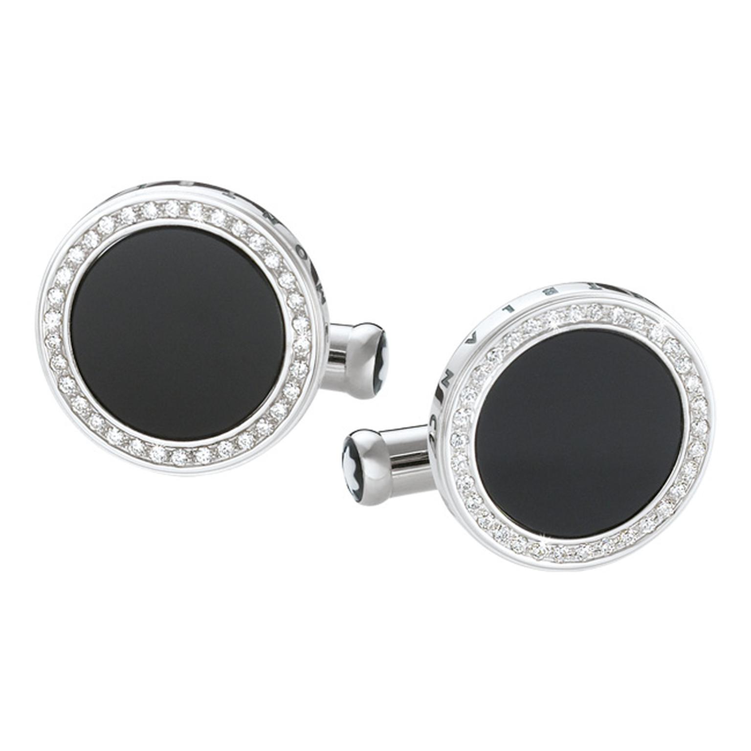 Montblanc white gold and diamond cufflinks_20130613_Main