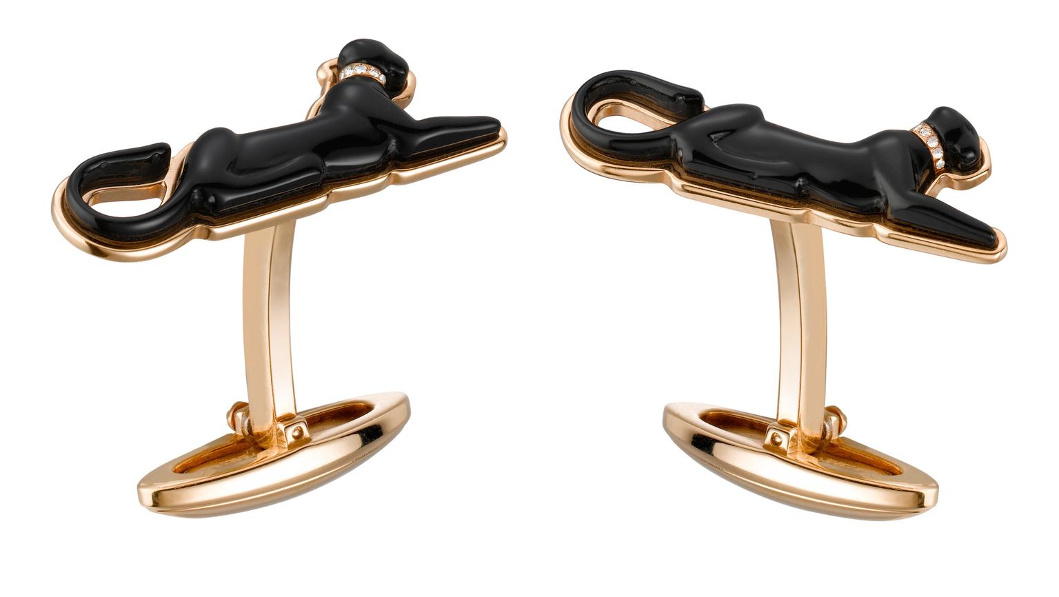 lying panther gold cufflinks Cartier The Jewellery Editor