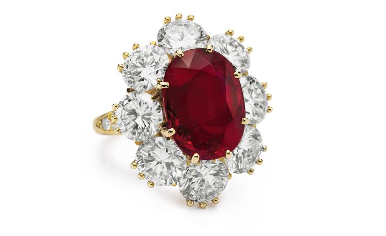 Van Cleef & Arpels. Ruby, Diamond and Yellow Gold Ring (1968).© Christie’s Images 2011. POA.