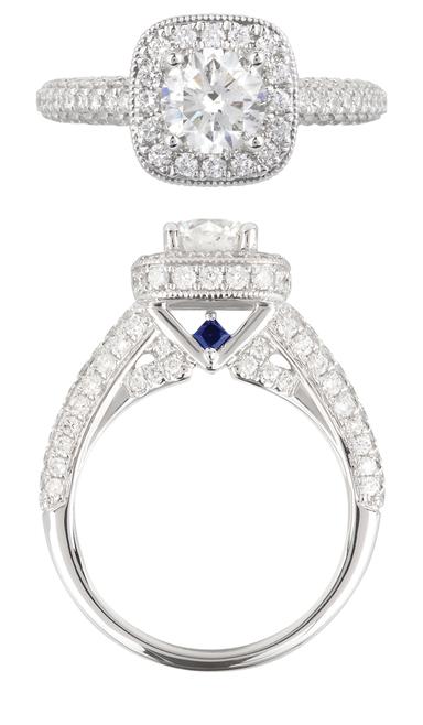 LOVE diamond and sapphire engagement ring | Vera Wang | The Jewellery ...