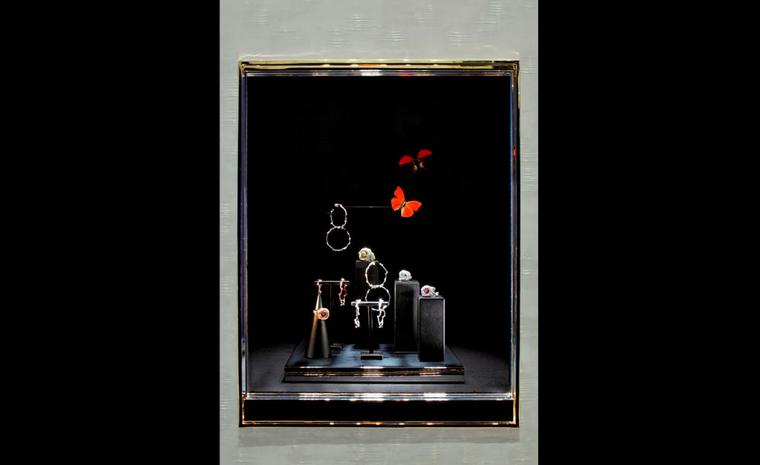 A display of Dior Fine Jewellery at the newly refurbished boutique at 8 Place Vendôme  photo: Kristen Pelou