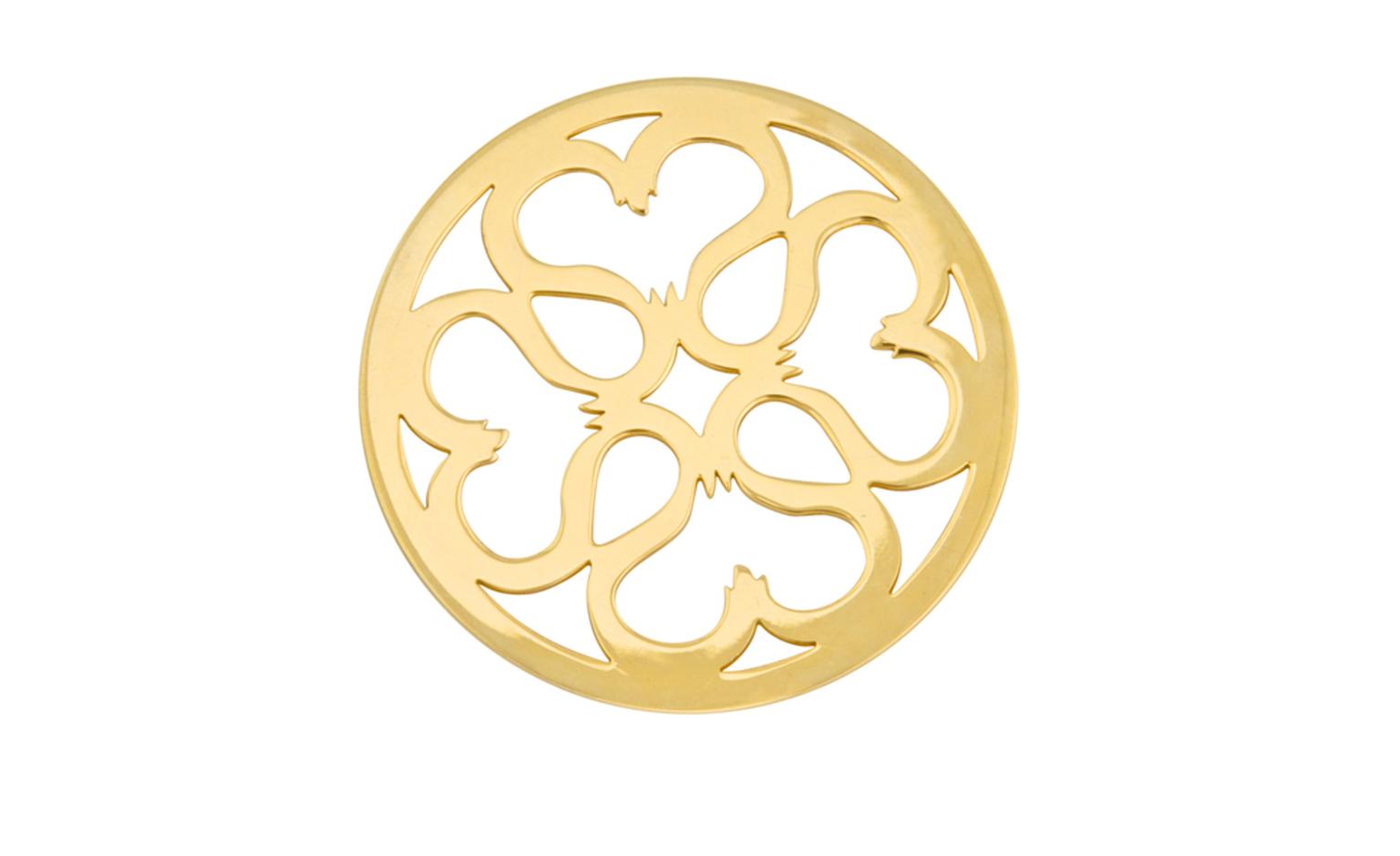 Noor Fares, U-Tube element Windows of Love, yellow gold. £850