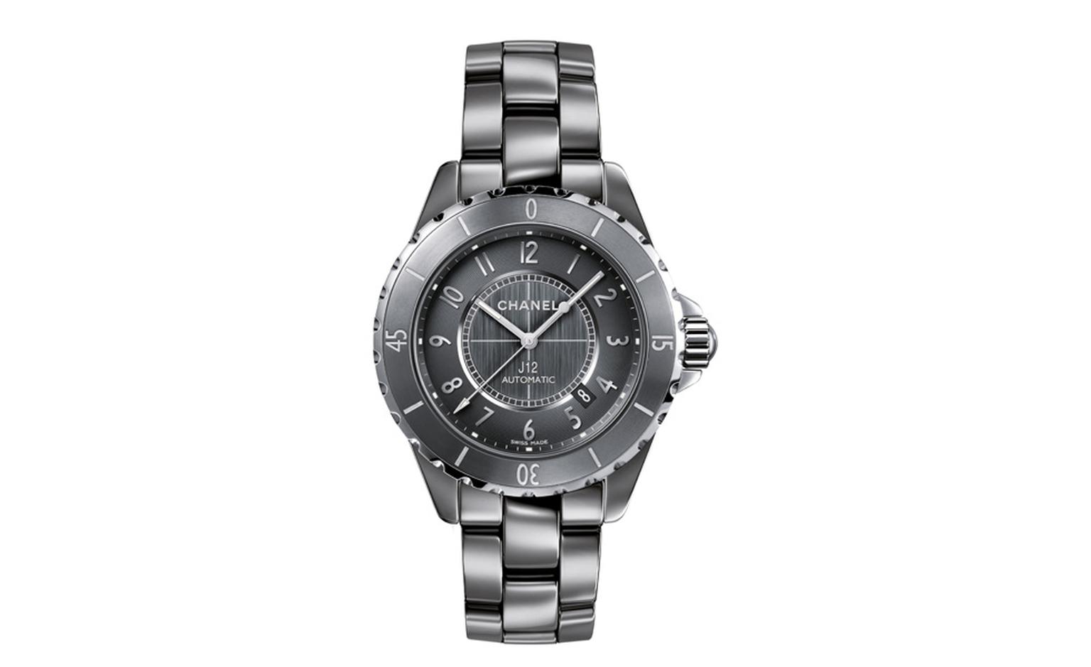 Chanel J12 Quartz Black Ceramic and Stainless Steel 33mm Watch