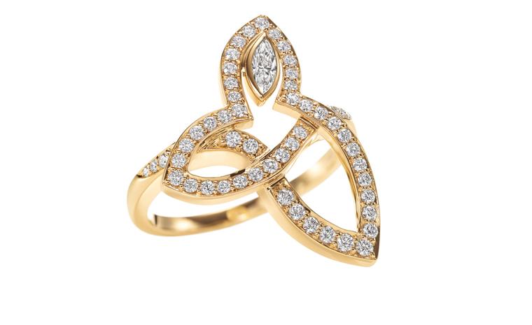 HARRY WINSTON, Lily Cluster Marquise Diamond Ring, 18K Yellow Gold. Price from £4,450