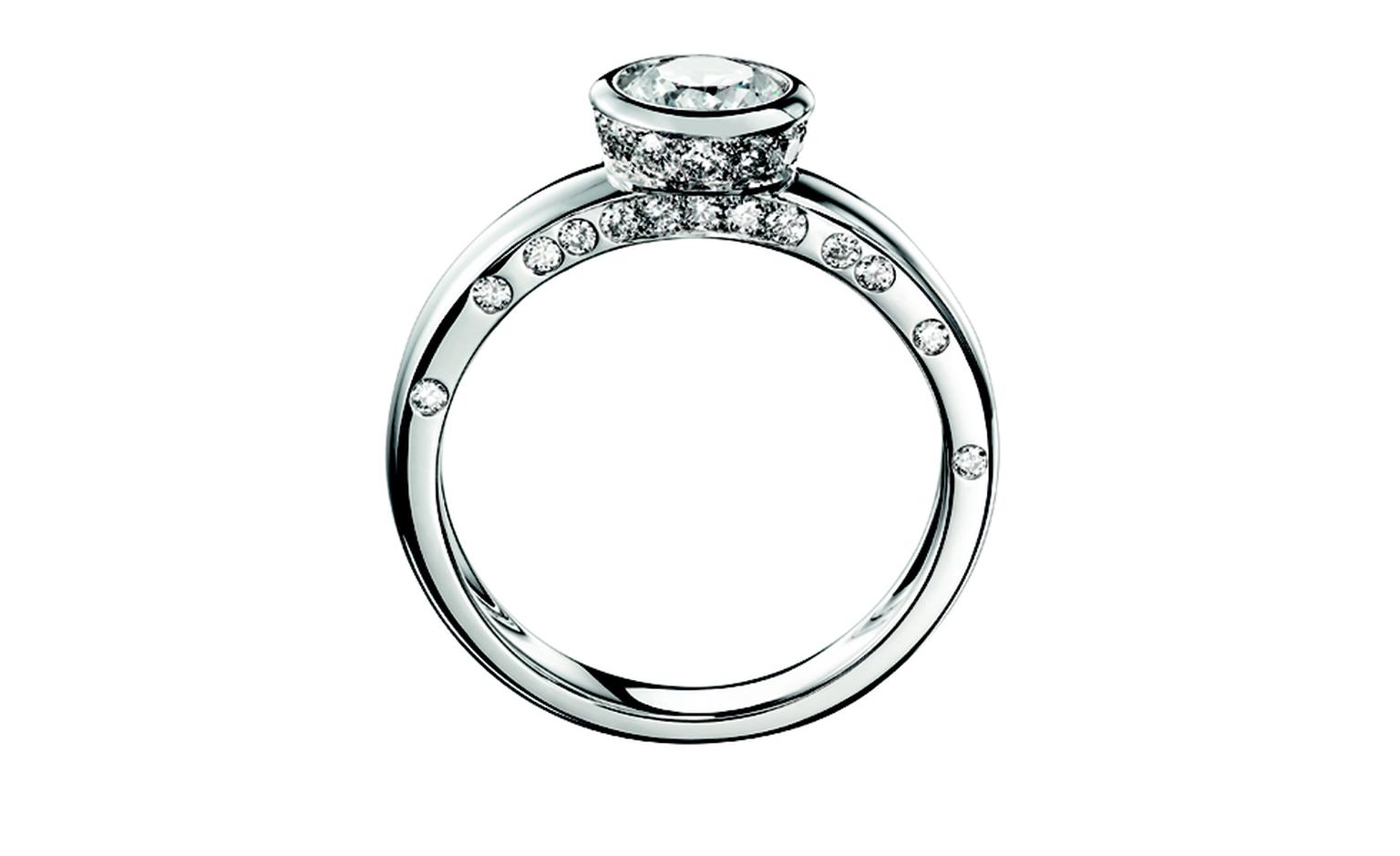 BOUCHERON, Divine Rita Solitaire paved with diamonds. Price from £8,250