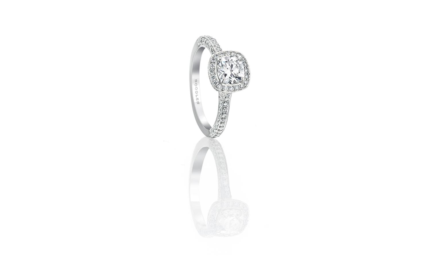 BOODLES, Cushion cut vintage ring £7,800