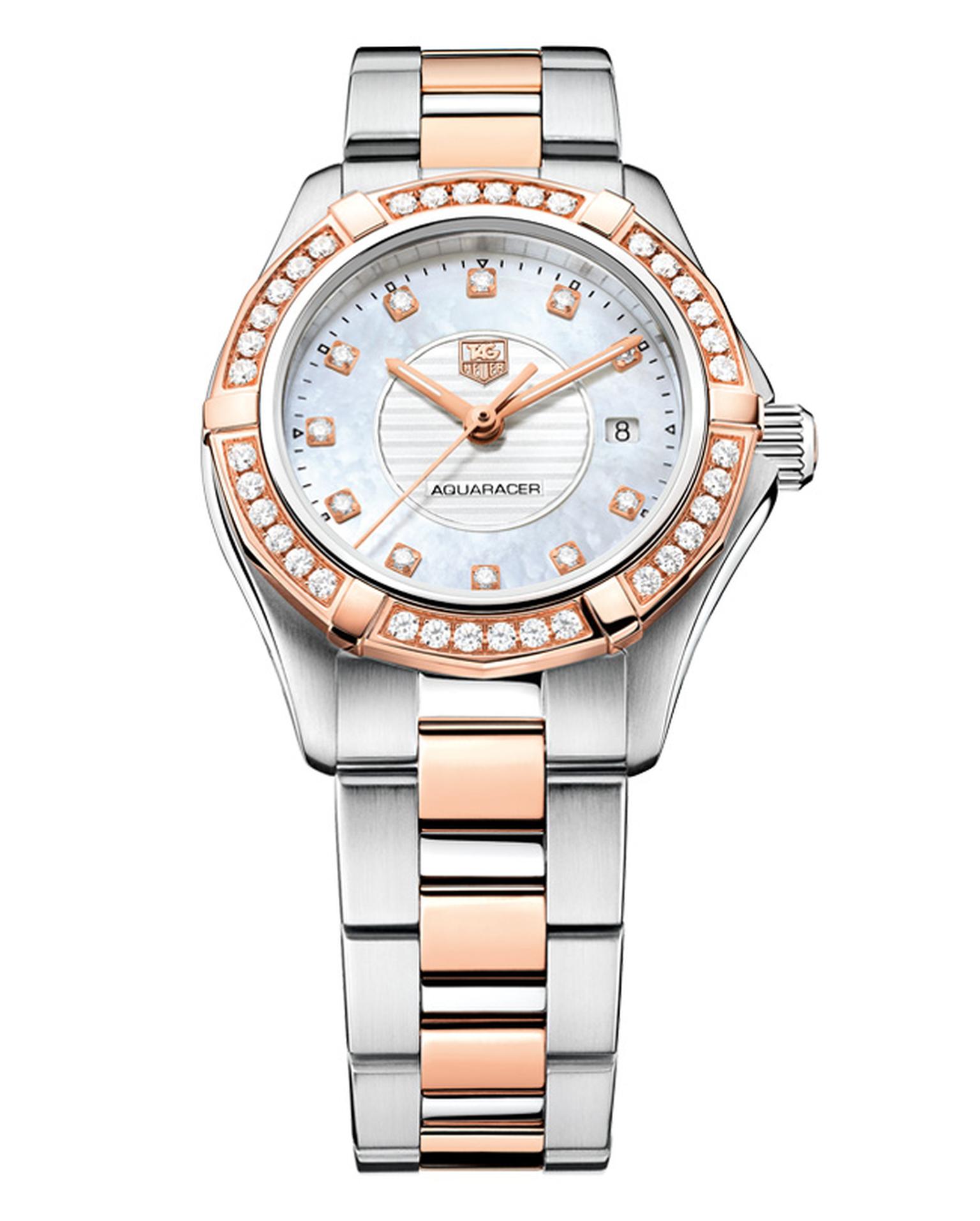 TAG Heuer Aquaracer Lady rose gold steel and diamonds_20130822_Main