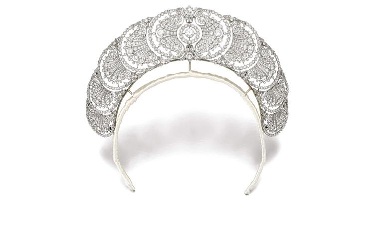 Lot 287. Property of Ducal House. Diamond Tiara. 1920's. Estimate £35,000-£55,000