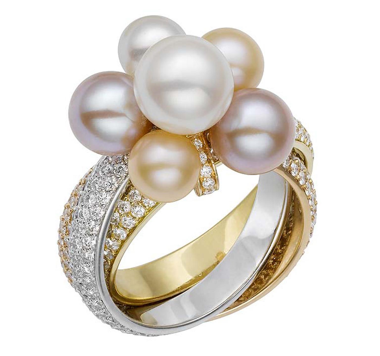 HP Harrods Pearls Cartier ring