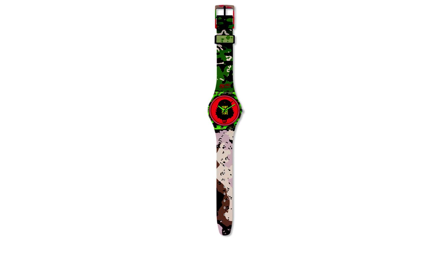 SWATCH AND KIDROBOT. Swatch Tic Tic Boom. Artist SSUR
