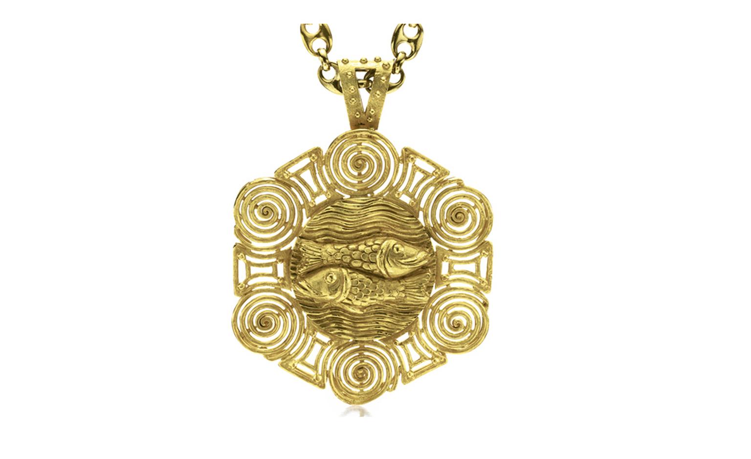 Van Cleef & Arpels. Yellow Gold Pisces Pendant (1971). © Christie’s Images 2011. POA.