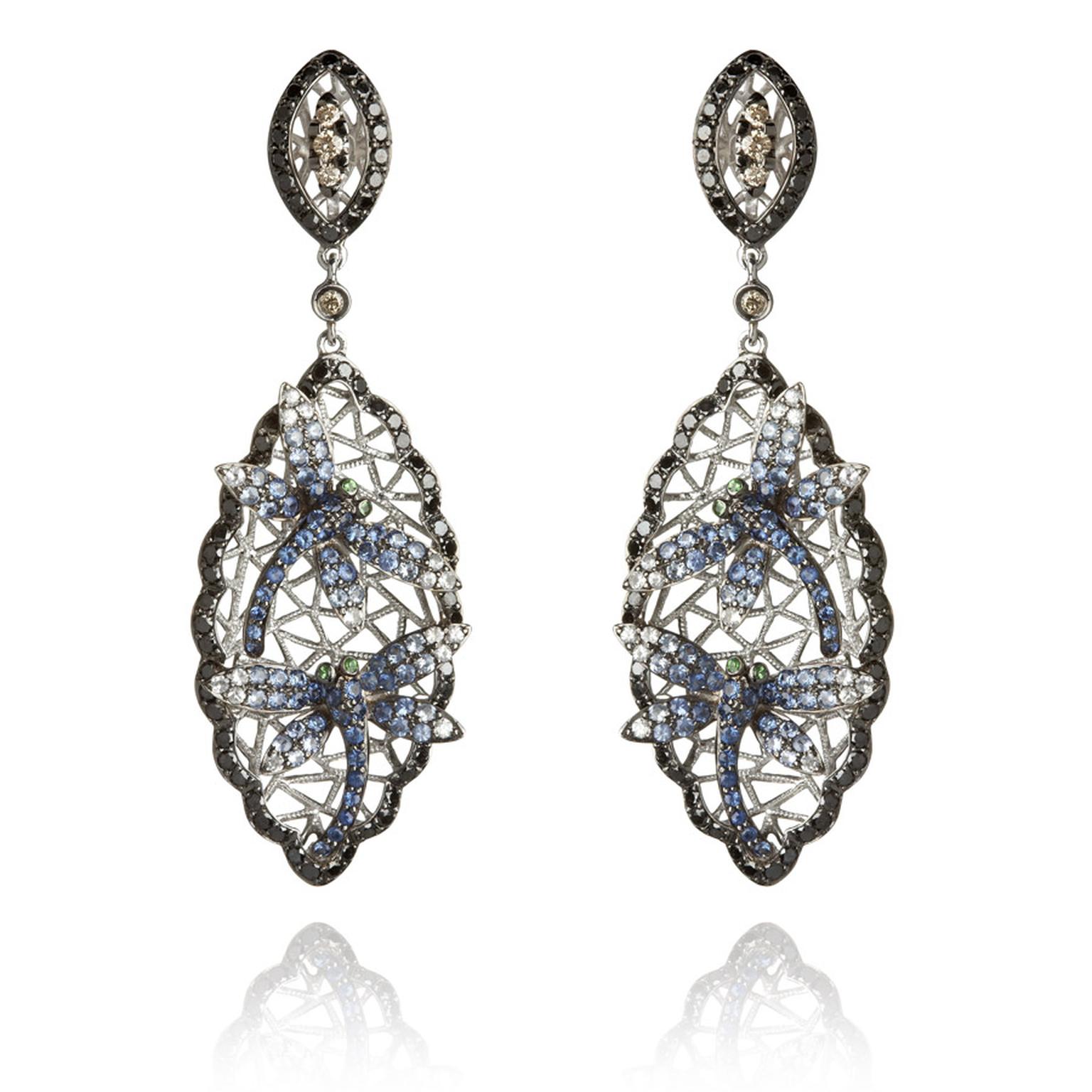 Wendy-Yue-Fantasie-18ct-white-gold,--diamond,-sapphire-and-garnet-Diving-Dragonfly-earrings-By-Wendy-Yue-for--Annoushka.jpg