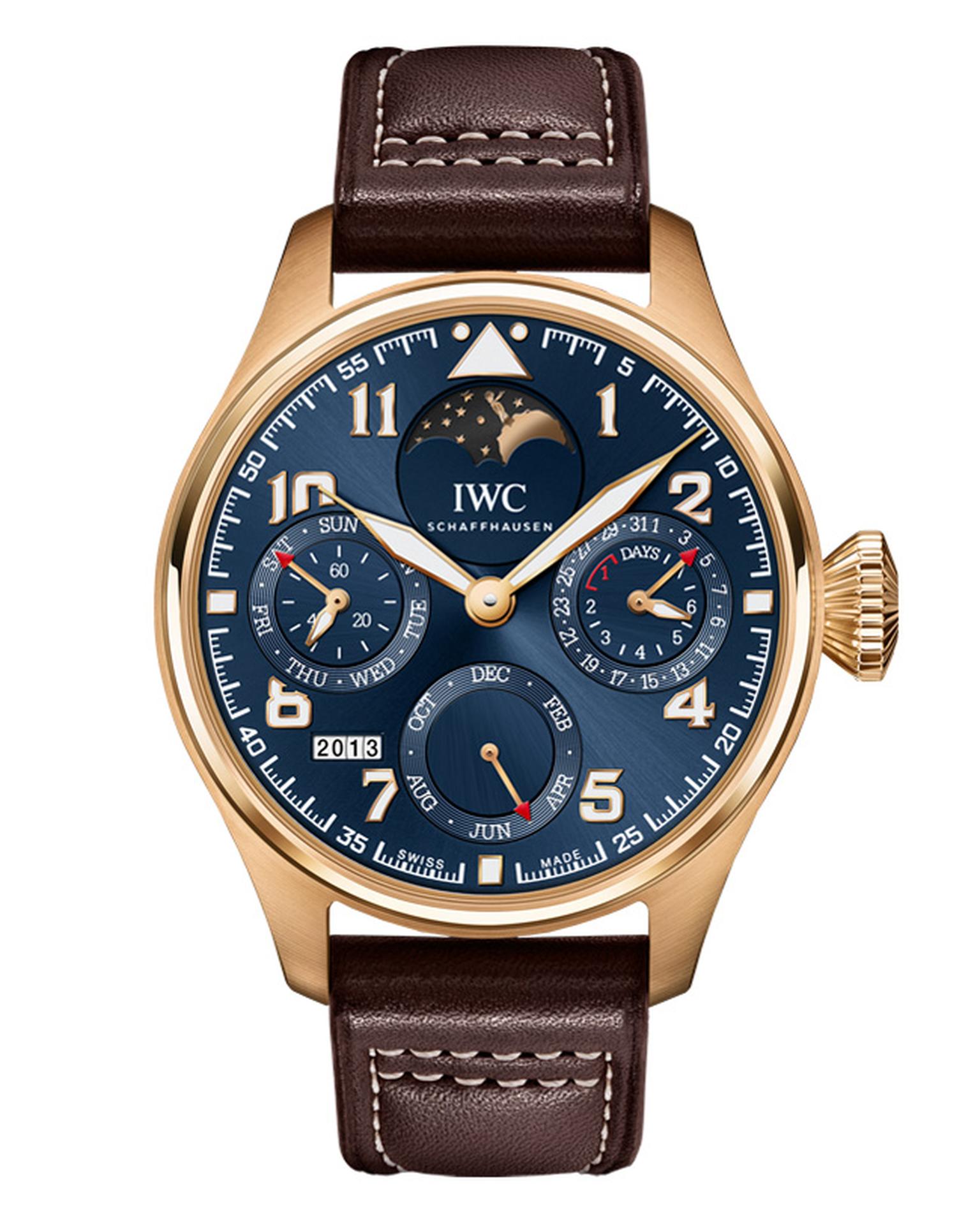 IWC Big Pilot's Watch Perpetual Calendar Edition Le Petit Prince 18ct red gold_20131011_Main.gif