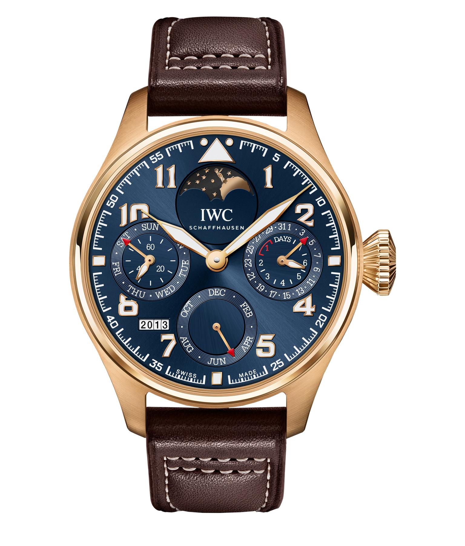 IWC Big Pilot's Watch Perpetual Calendar Edition Le Petit Prince 18ct red gold_20131011_Zoom