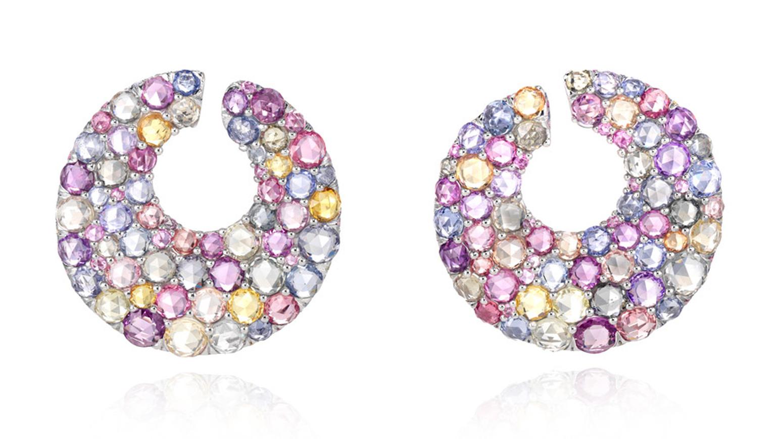 Chopard-Cannes-Multicoloured-Sapphire-Earrings