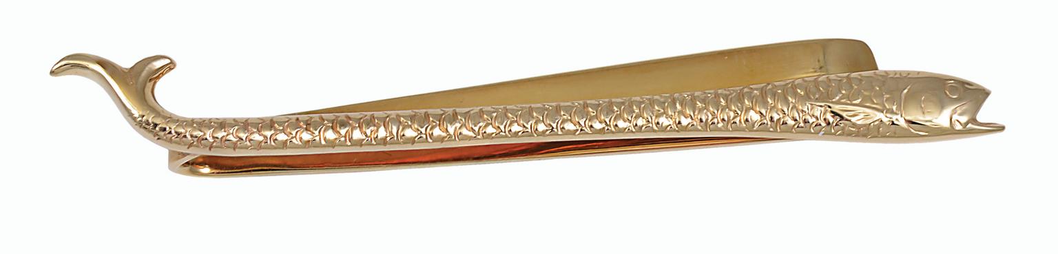 1stDibs TIFFANY & Co gold figural salmon tie bar_20131024_Zoom