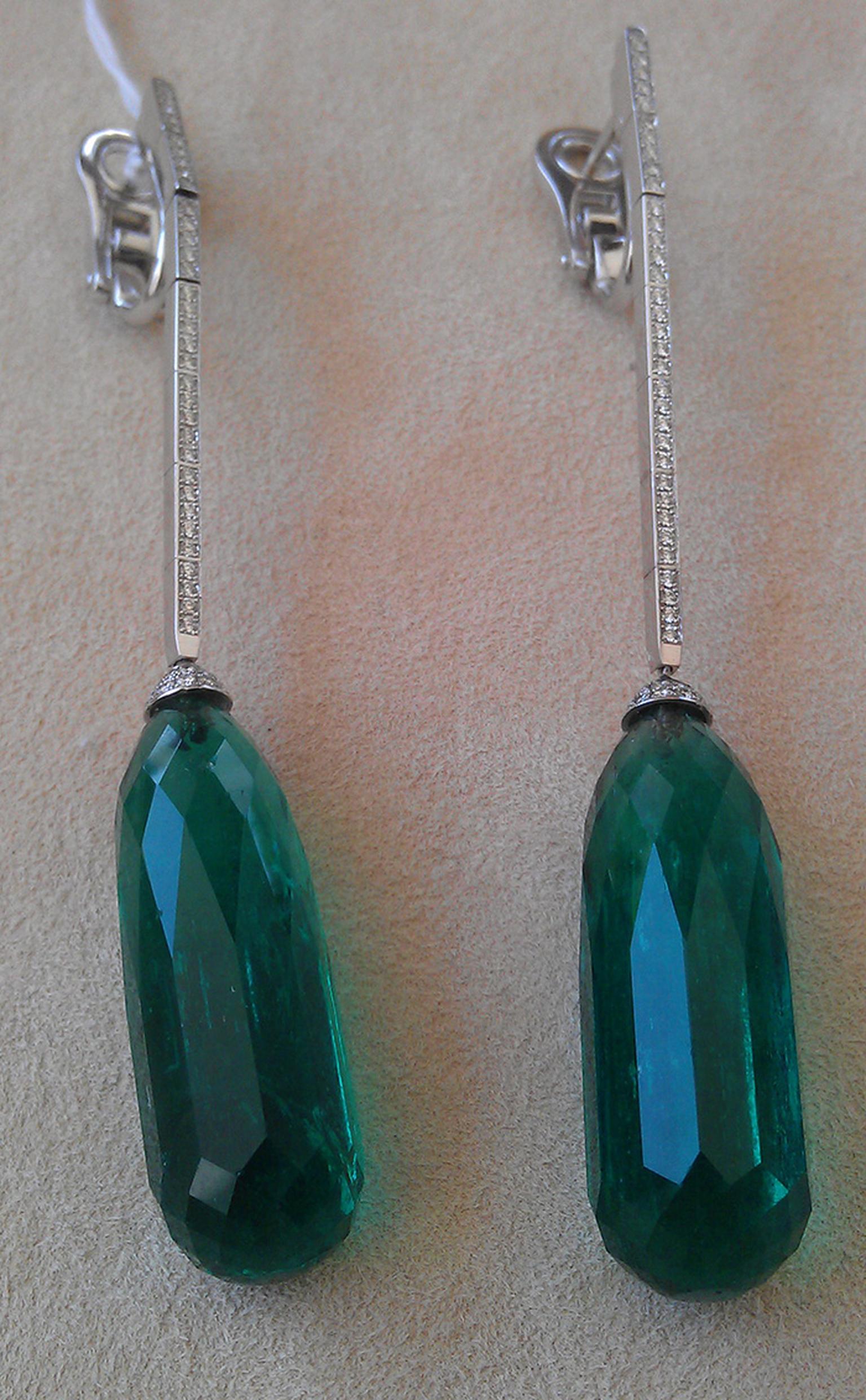 Chopard Emerald earrings as worn by Jane Fonda