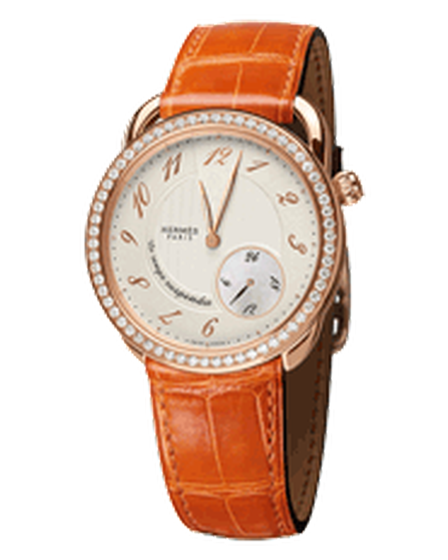 Hermes Arceau Le Temps Suspendu rose gold and diamond watch_20131031_Thumbnail