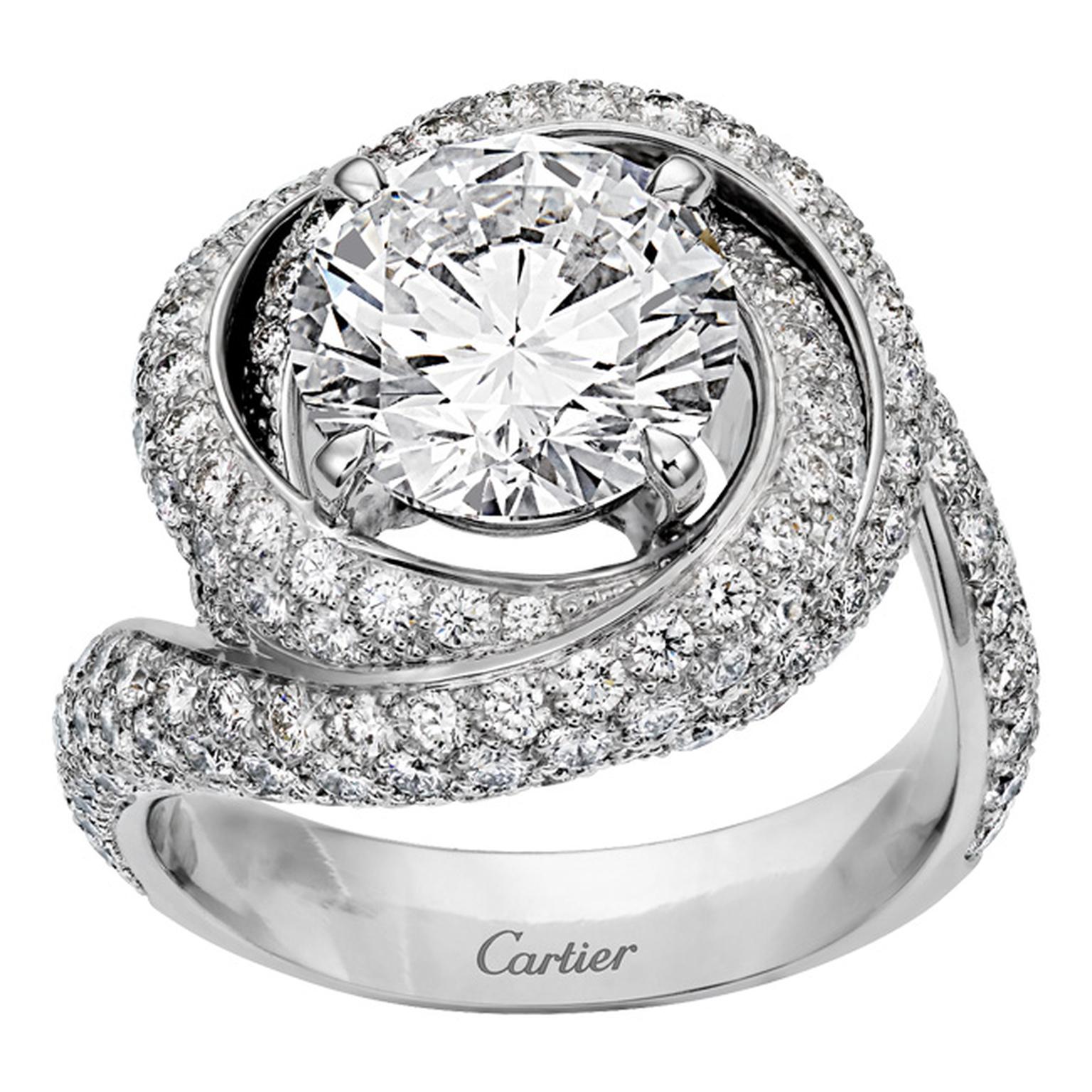 Cartier Trinity Ruban Solitaire platinum and diamond ring_20131122_Main
