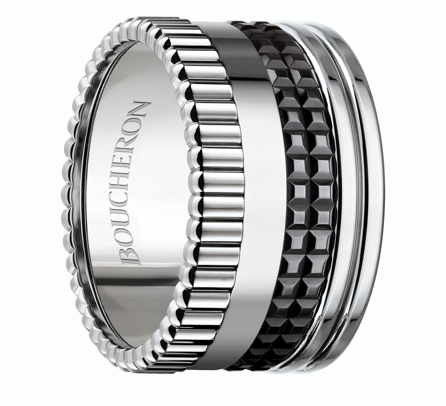 Boucheron large white and black gold Quatre ring_20131122_Zoom