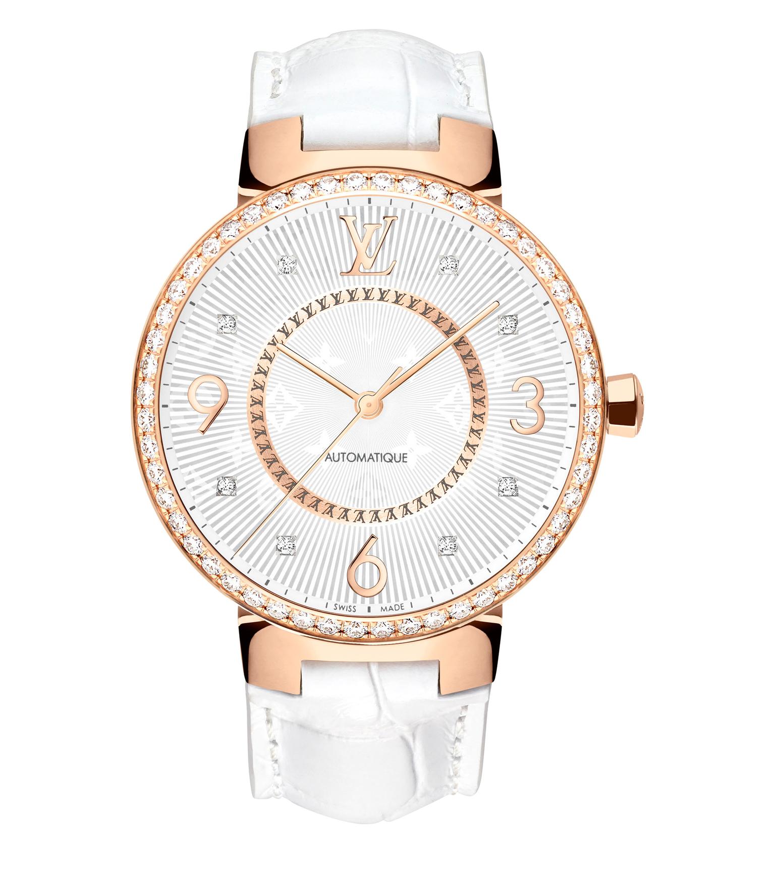 LOUIS VUITTON Tambour diamond Dial Quartz Ladies Watch