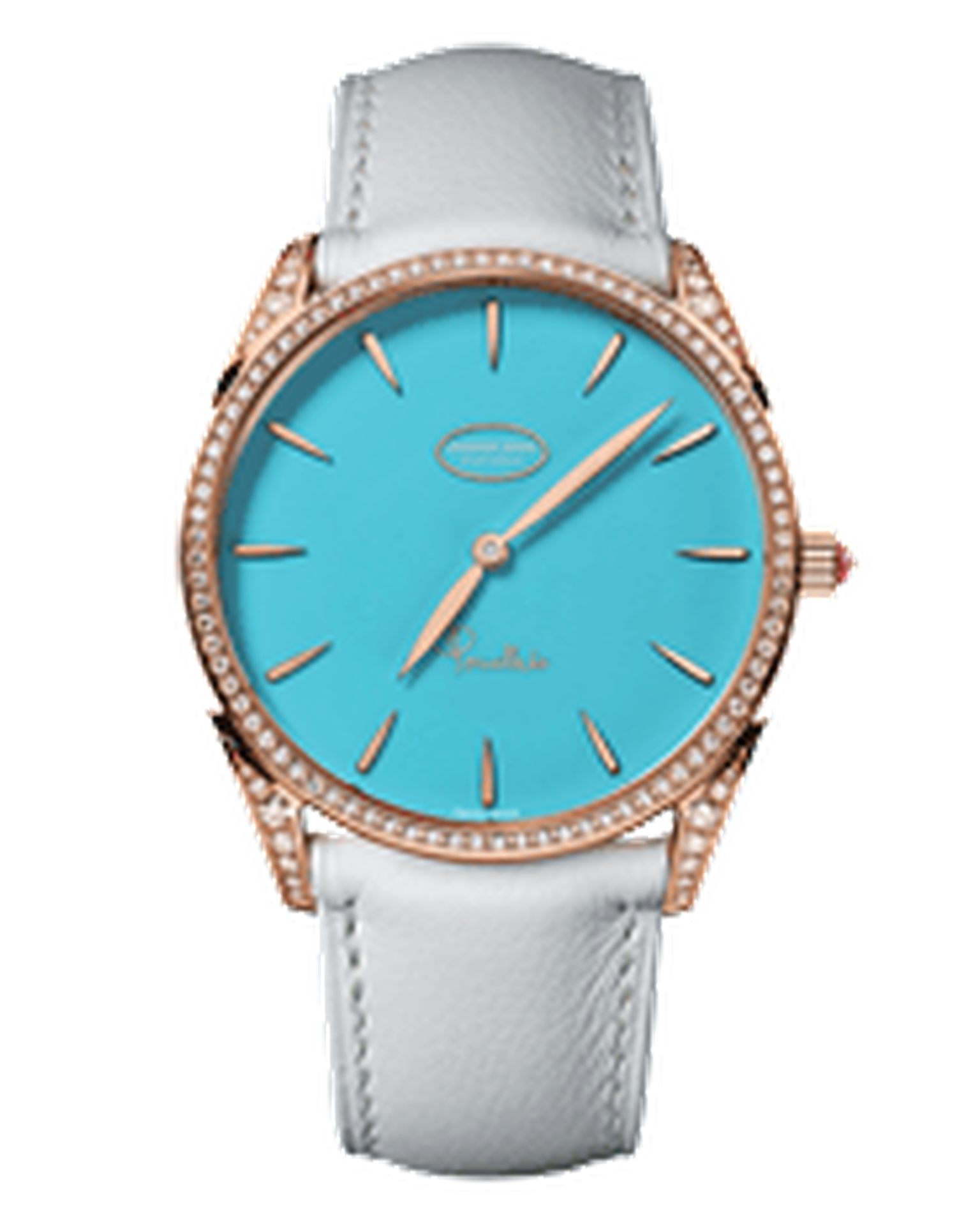 Tonda Pomellato Parmigiani Capri rose gold watch with turquoise and diamonds_20131212_Thumbnail