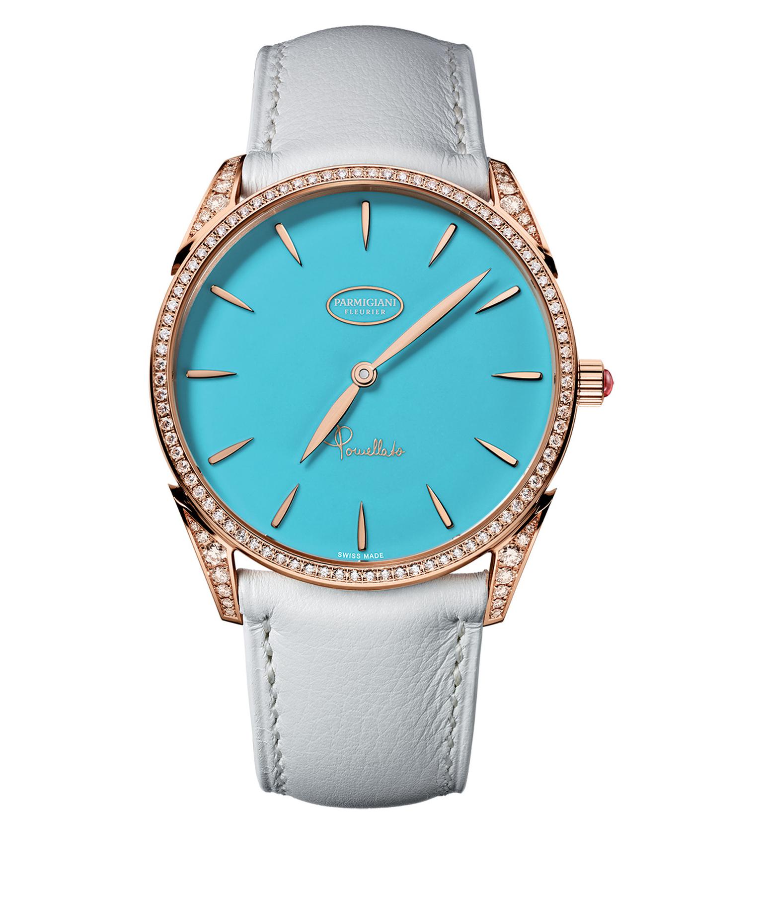 Tonda Pomellato Parmigiani Capri rose gold watch with turquoise and diamonds_20131212_Zoom