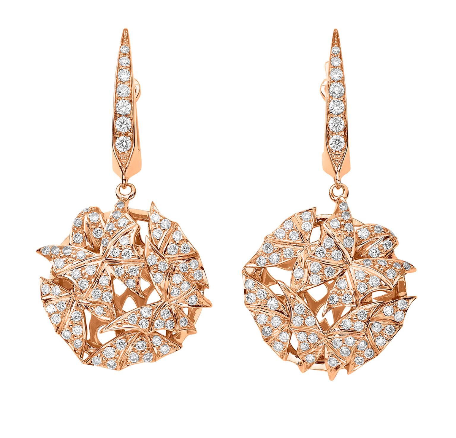 Stephen Webster Fly by Night Mothball earrings in rose gold and diamonds_20131220_Zoom