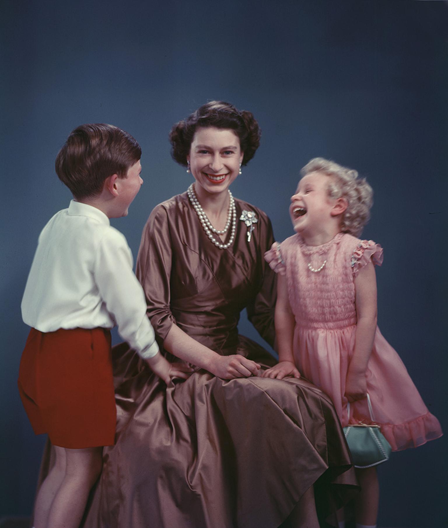 The Queen with Prince Charles and Princess Anne November 1954 Marcus Adams.jpg