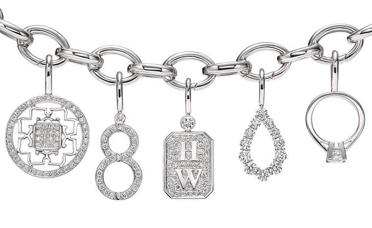 Close-up-Harry-Winston-Charms-Bracelet-in-Platinum