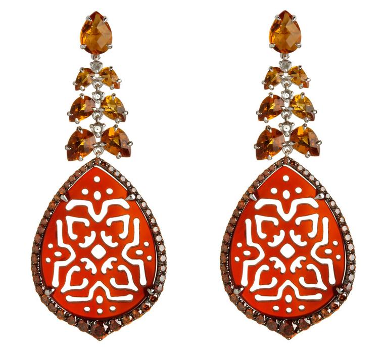 Annoushka-Alhambra-18ct-white-gold-diamond-citrine-and-agate-earrings