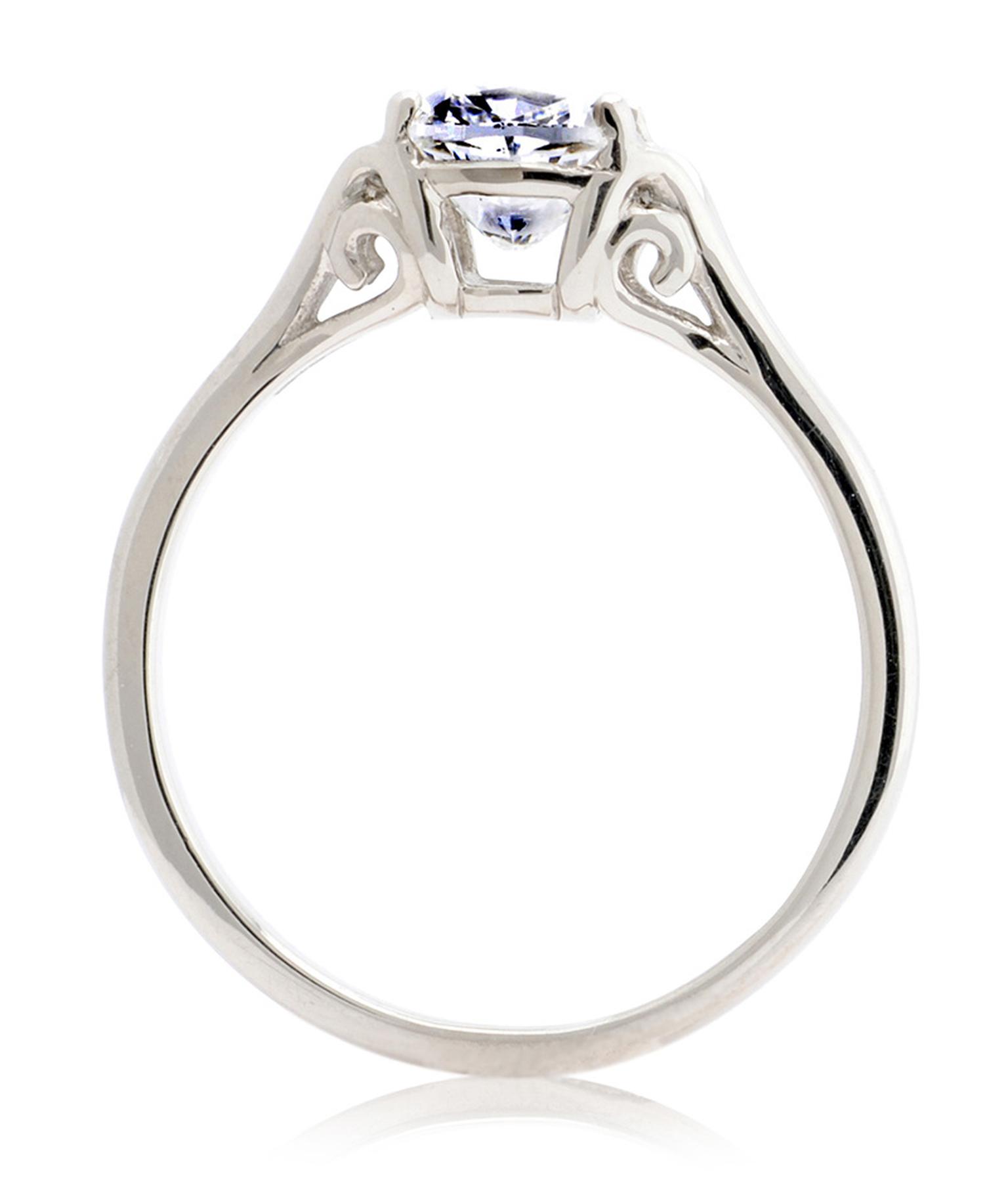 CRED Vintage cushion-cut diamond ring (from £6,450), available in Fairtrade white or yellow gold.