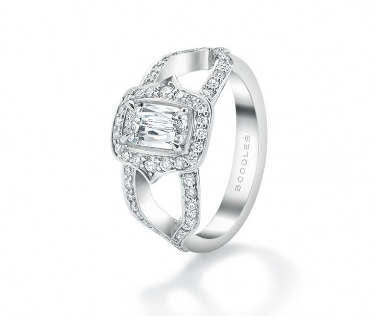 Boodles Wisteria Ashoka diamond ring