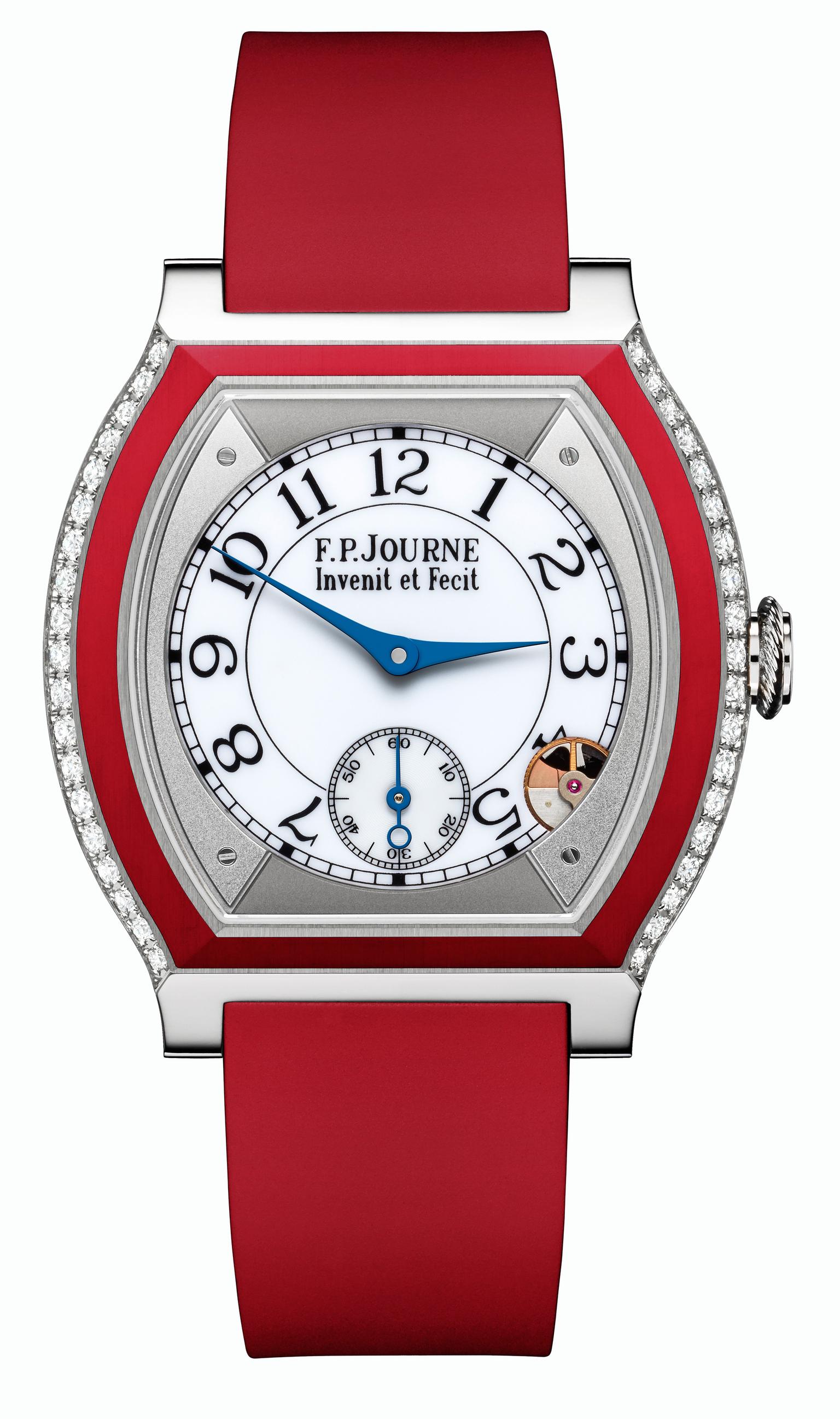 F.P.Journe Élégante watch in titanium and red rubber_20140220_Zoom