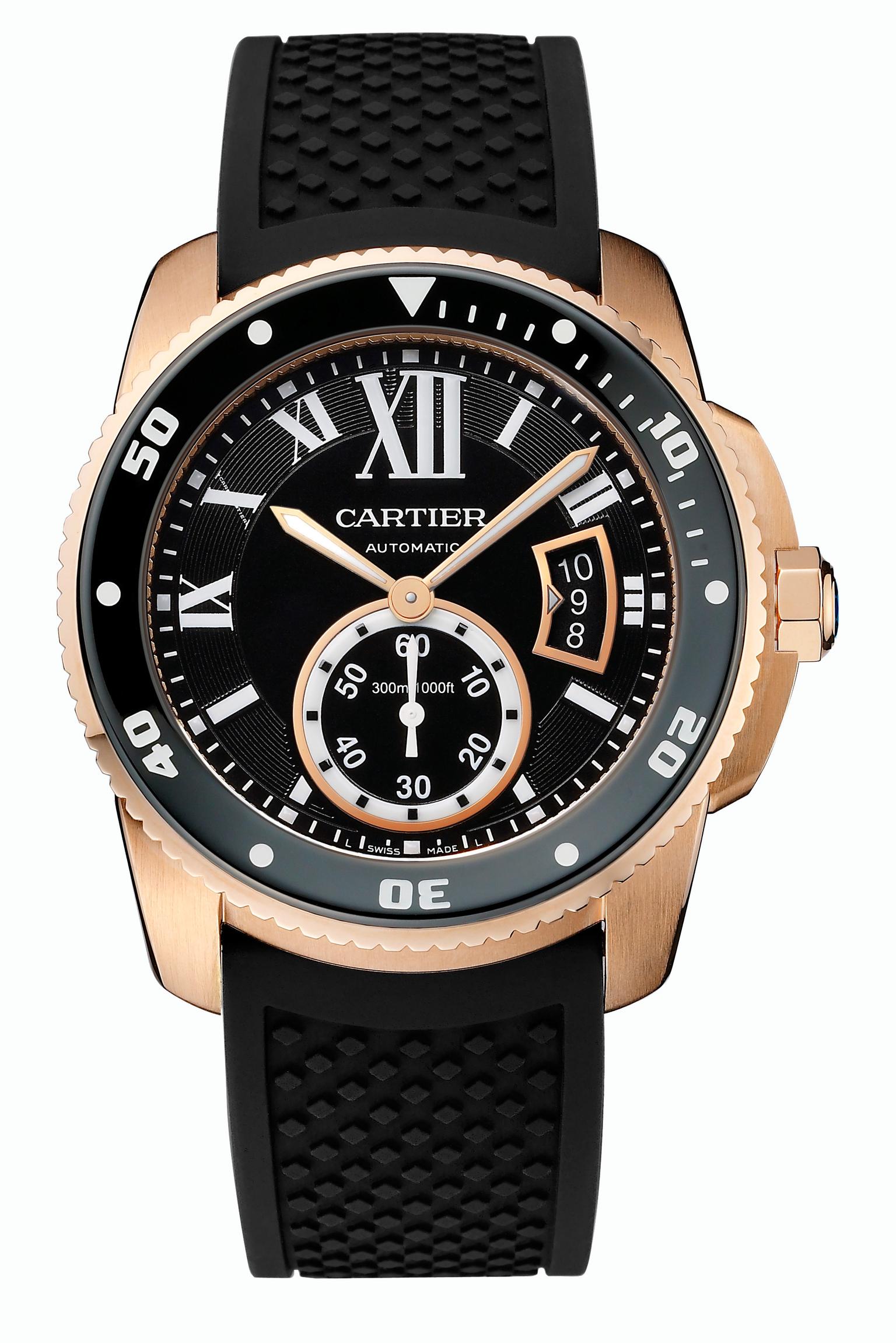 Cartier Calibre de Cartier Diver in rose gold_20140305_Zoom