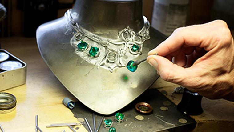 The creation of the Boodles Greenfire emerald necklace is the subject of the Channel 4 documentary 'The Million Pound Necklace: Inside Boodles'