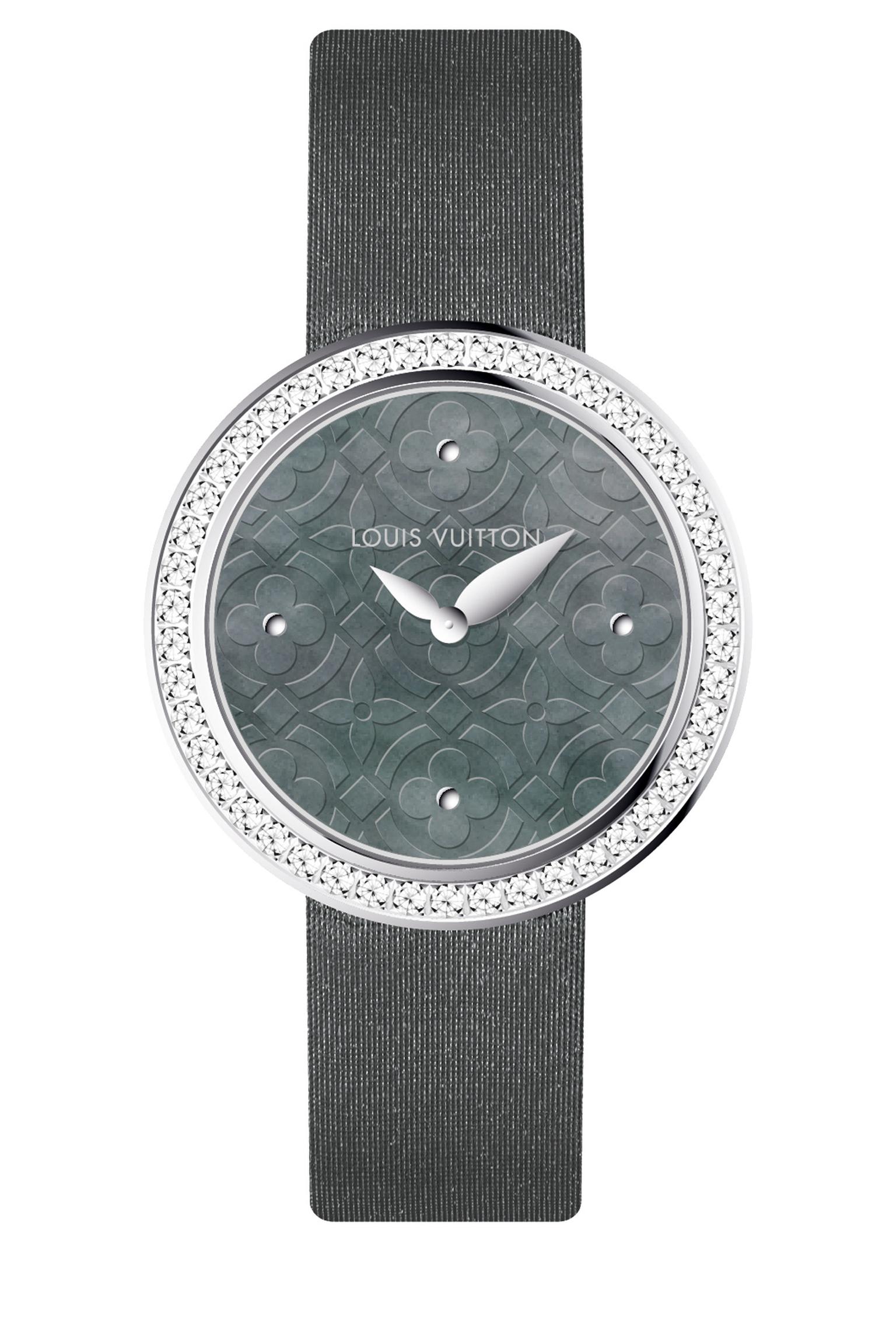 Dentelle de Monogram white mother-of-pearl watch, Louis Vuitton