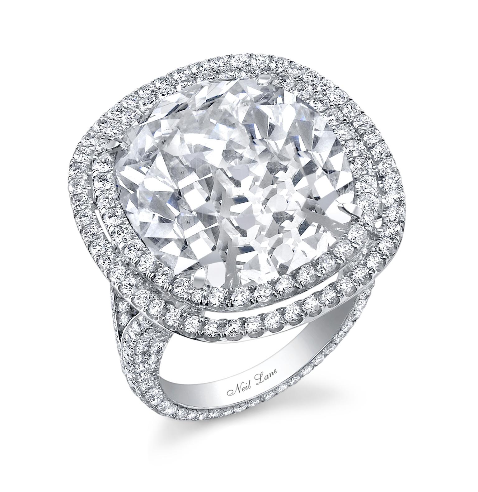 Ashoka Diamond Split Shoulders Platinum Ring | Boodles