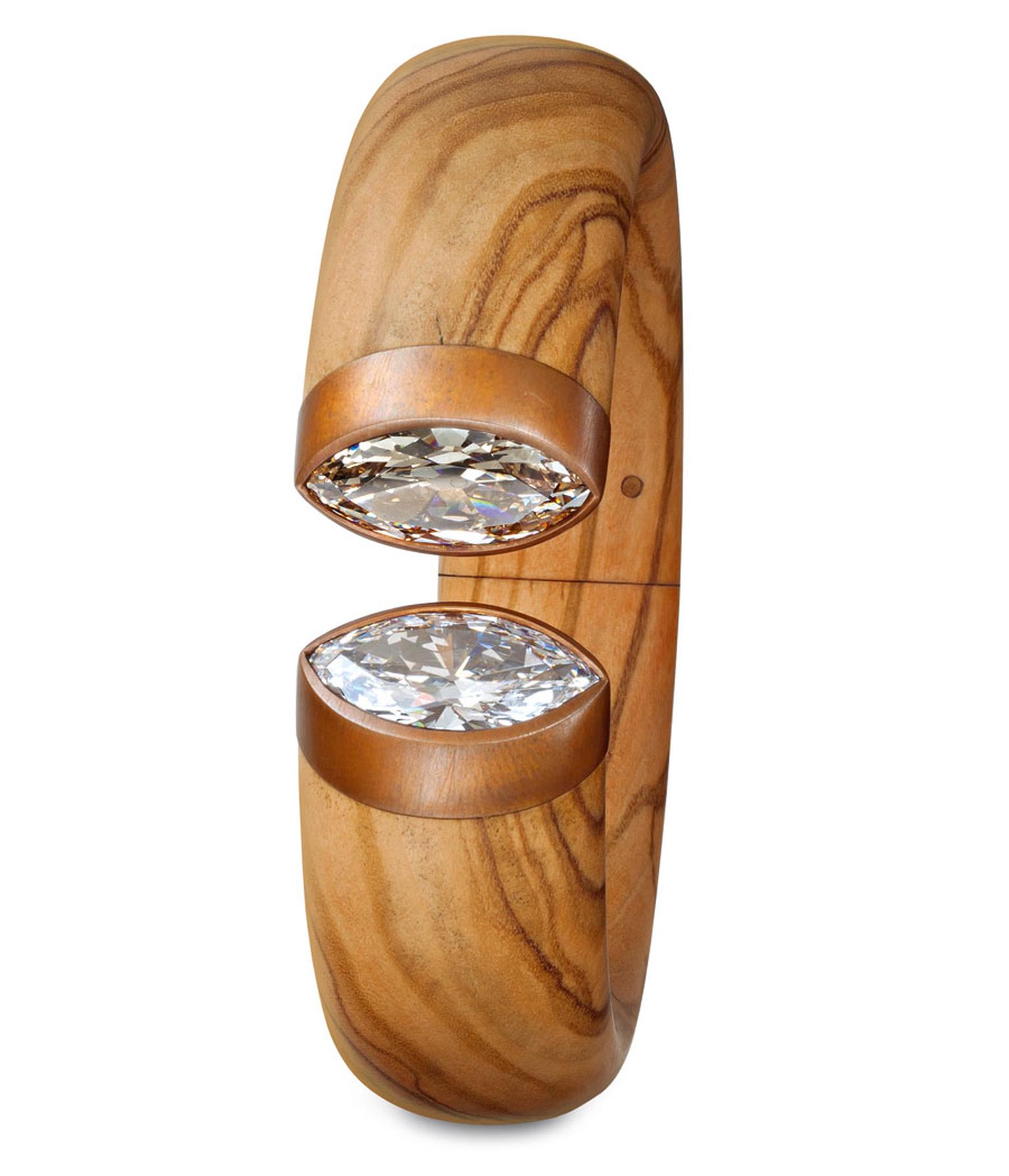 ad-Hemmerle-Bangle-olive-wood-copper-white-gold-white-diamond-brown-diamond