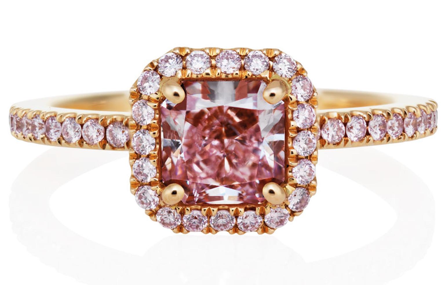 De beers pink diamond ring sale