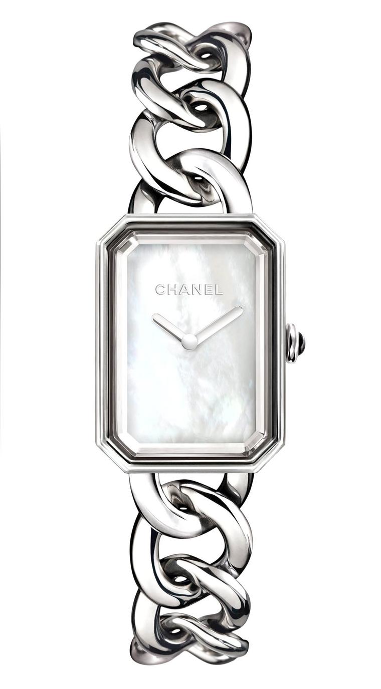 Chanel-Premiere-watch-acier-cadran-nacre-GM-H3251
