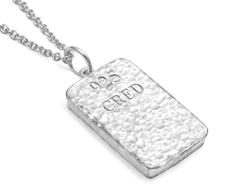 CRED Jewellery pendant: the world's first jewellery made from Fairtrade silver