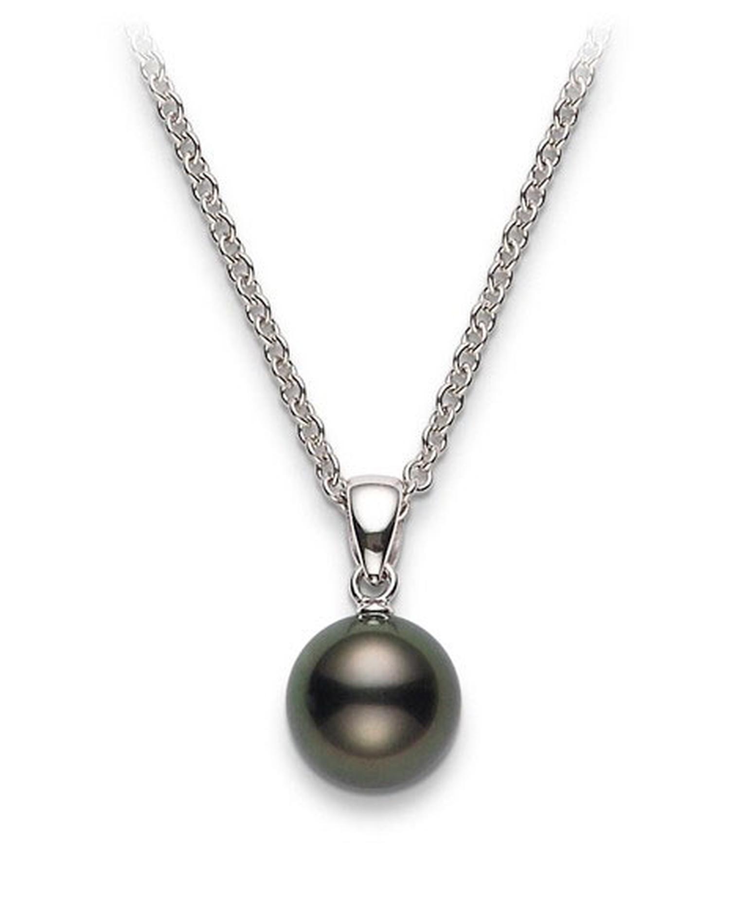 Mikimoto Black south sea pendant 650