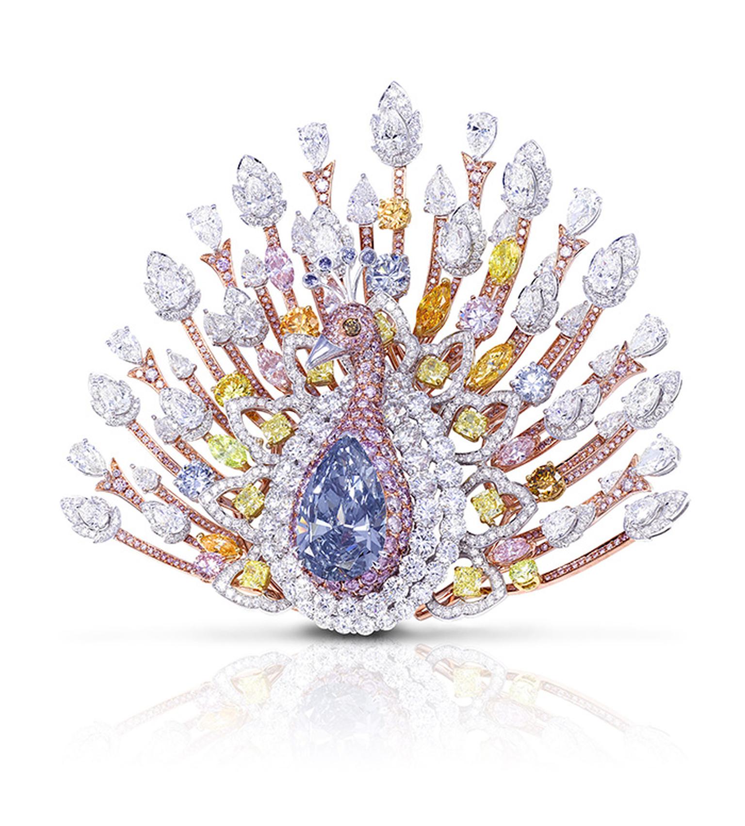 Graff Diamonds US$100 million peacock brooch | The Jewellery Editor